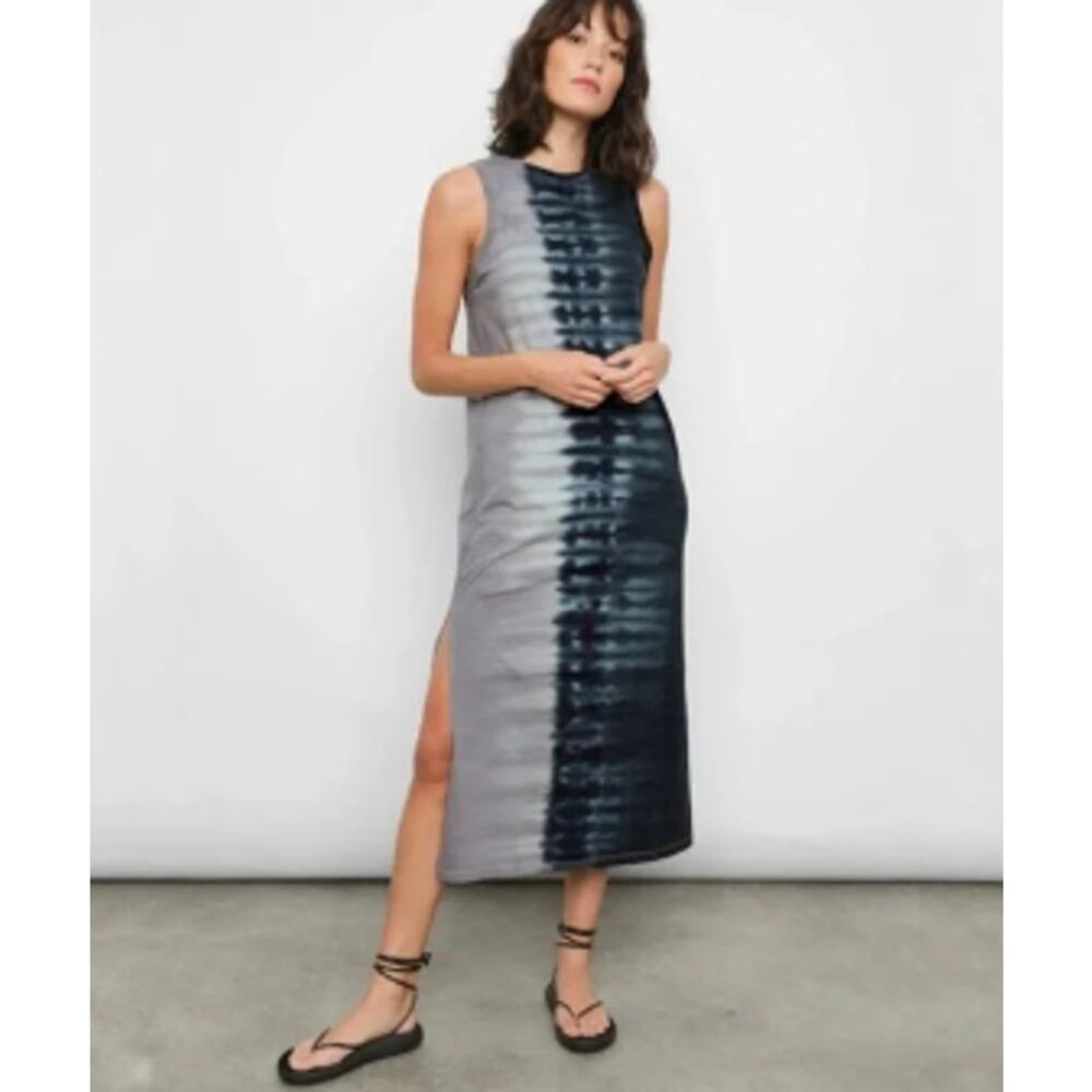 Rails The 100 Womens Tie Dye Side Slit Midi Dress XXS